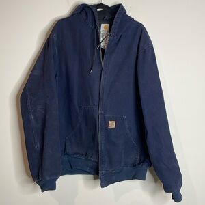 Carhartt | Men’s Blue Full Zip Coat Size XLT